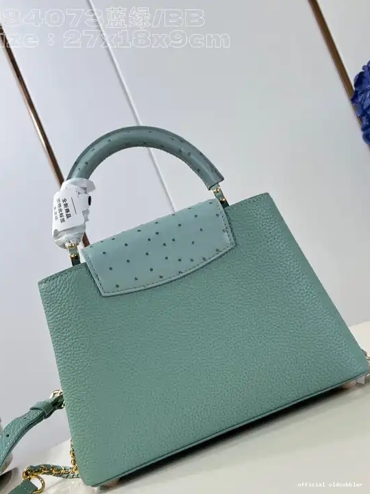 Official oldcobbler LOUIS VUITTON BB-29*16.5*9CM CAPUCINES 0616